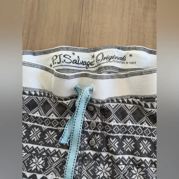 P.J. Salvage Black and White Geometric Pajama Pants - Picture 3 of 5